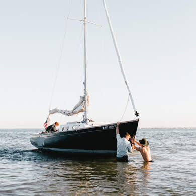 Bord de mer entre amis