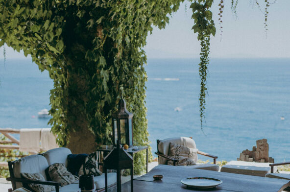 Overlooking the sea