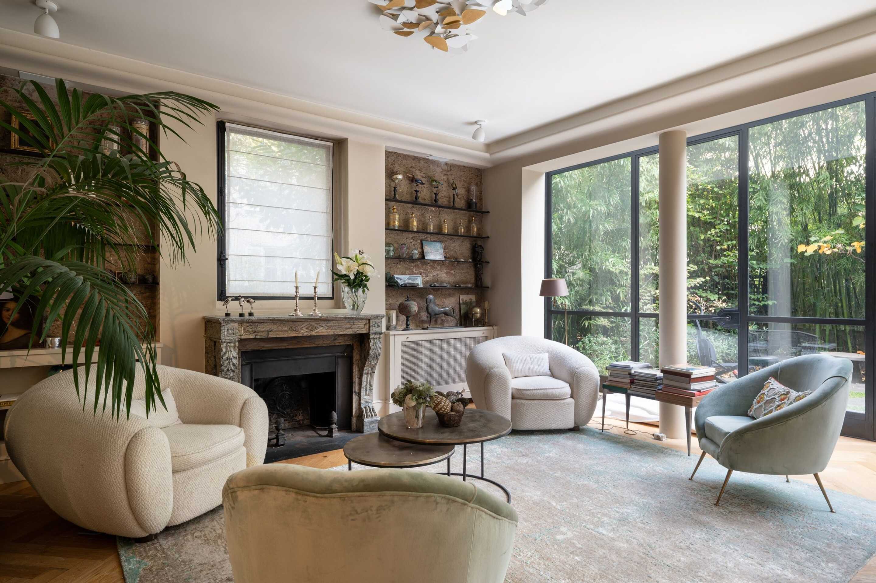 Salon dans appartement de luxe à Paris