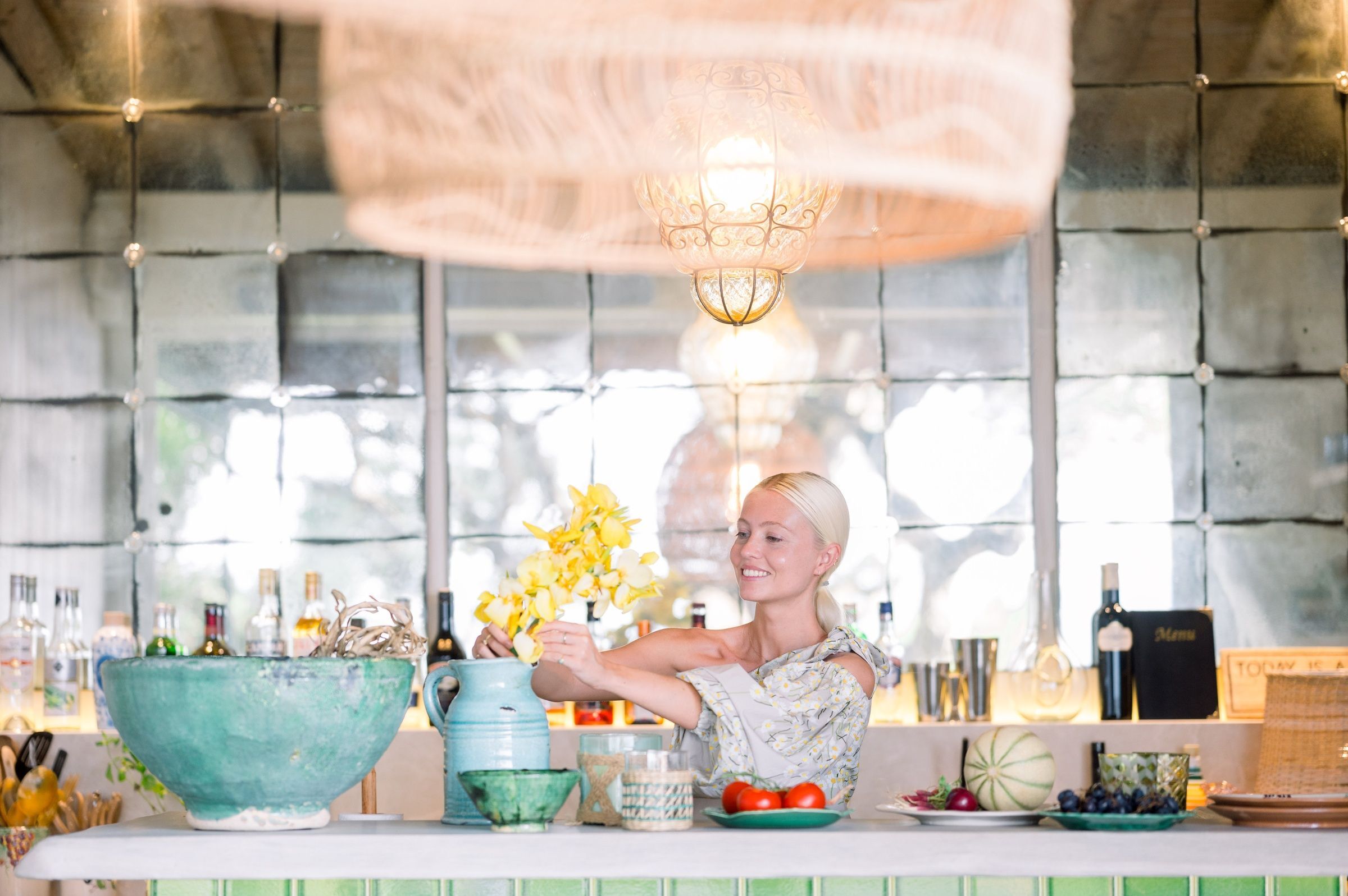 Art deco style bar in a villa in Saint-Tropez