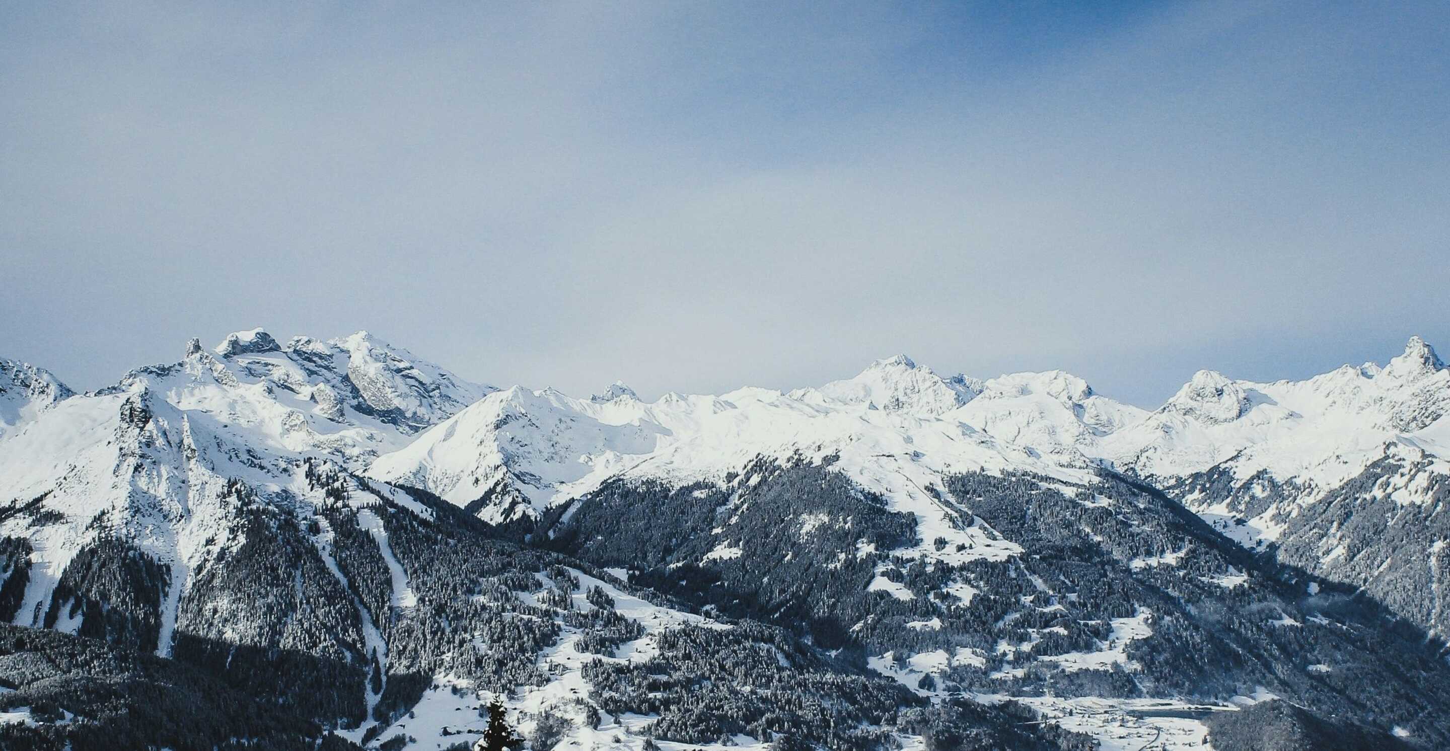 view-of-a-village-with-snow-in-the-austrian-alps