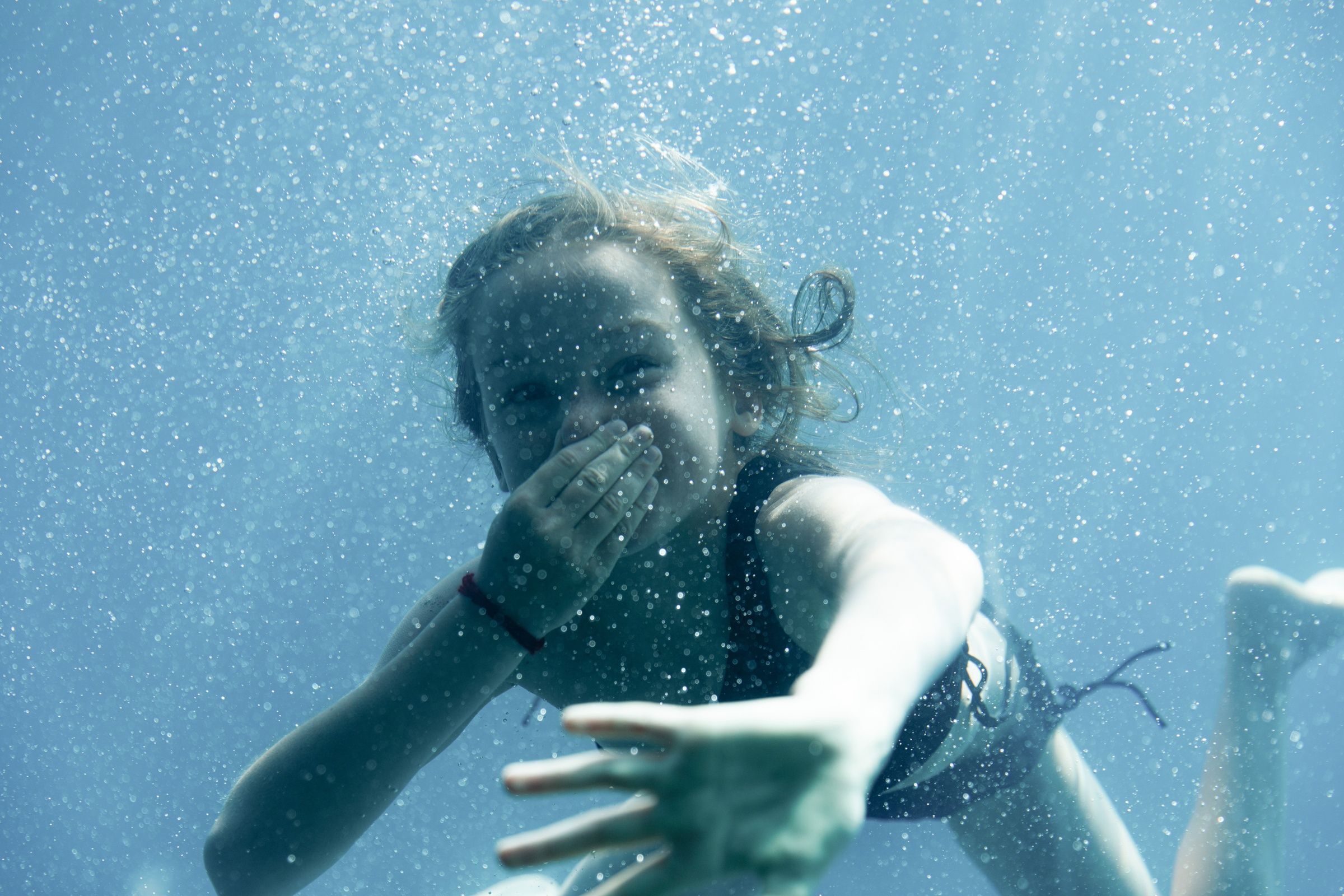 little girl in the water 