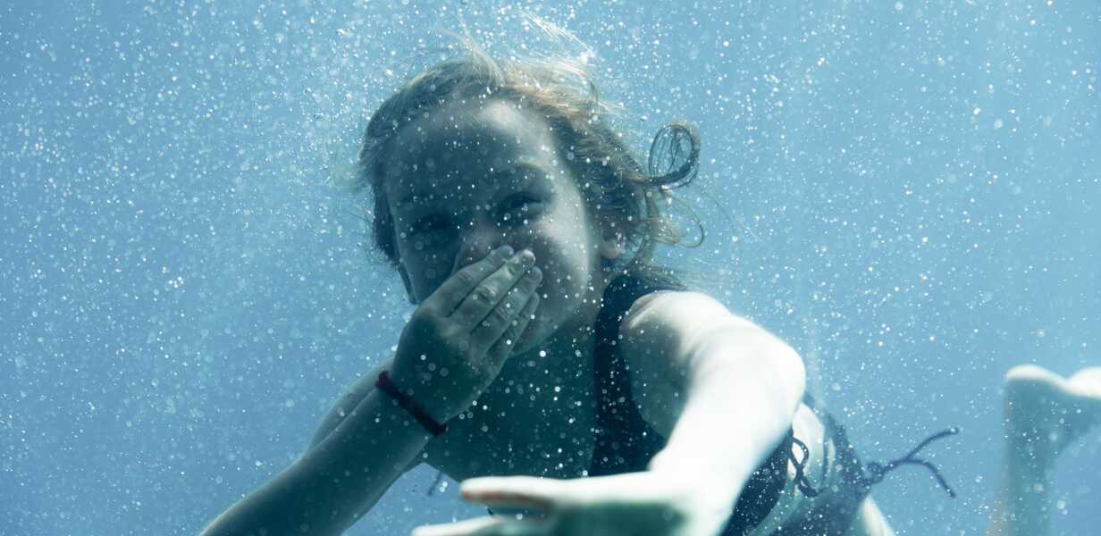 little girl in the water 